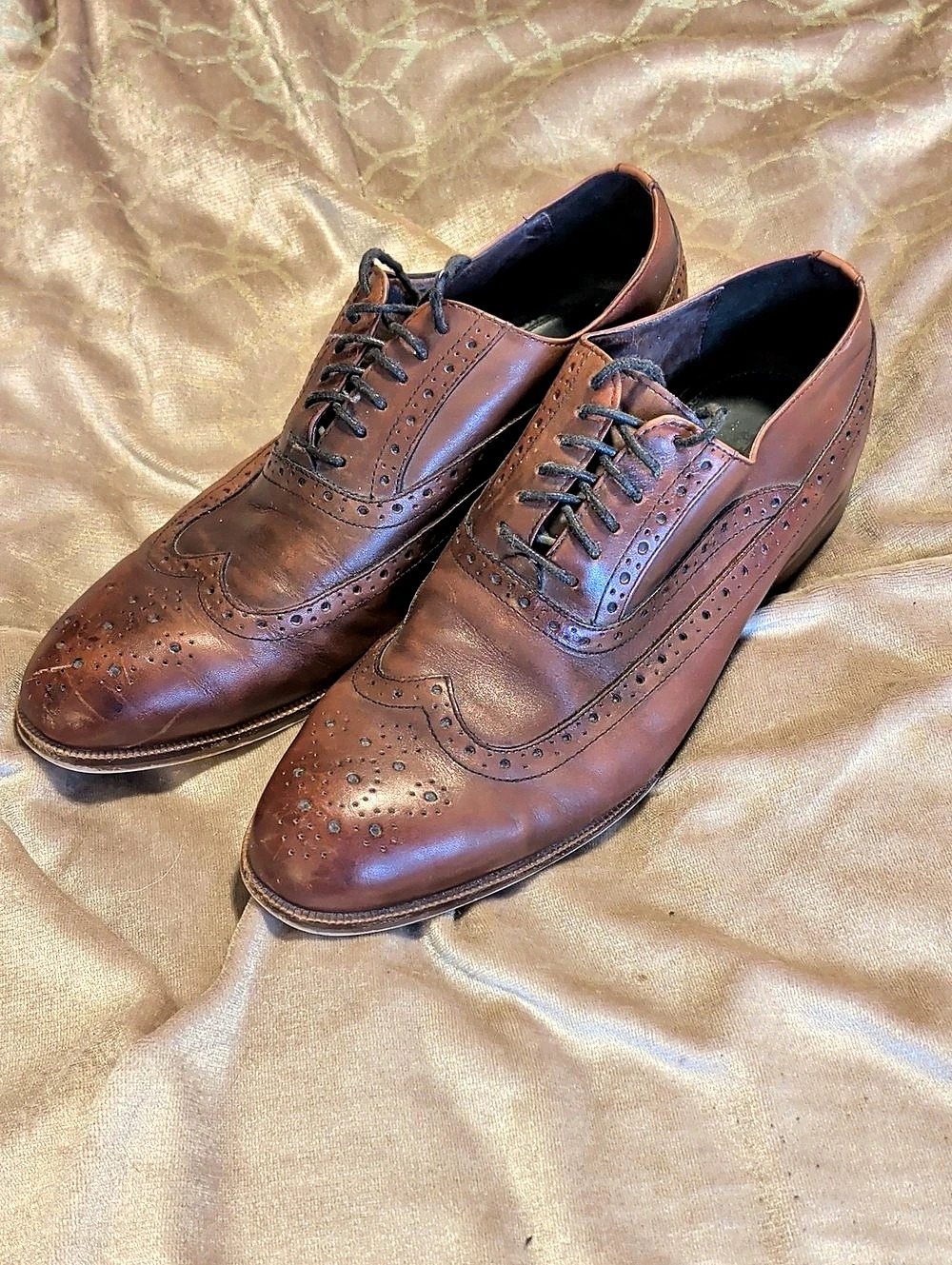 Blake McKay Men's Brown Brogue Oxfords US 10.5